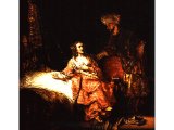 `Joseph is Accused by Potiphar`s Wife` by Rembrandt. Canvas, 1655. Berlin, Gemaldegalerie der Staatlichen Museen.